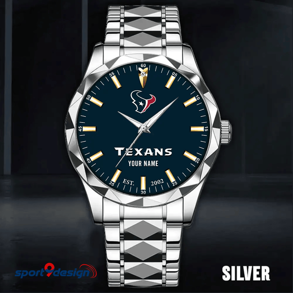 Houston Texans Luxury Diamond Men Watch Trending 2025