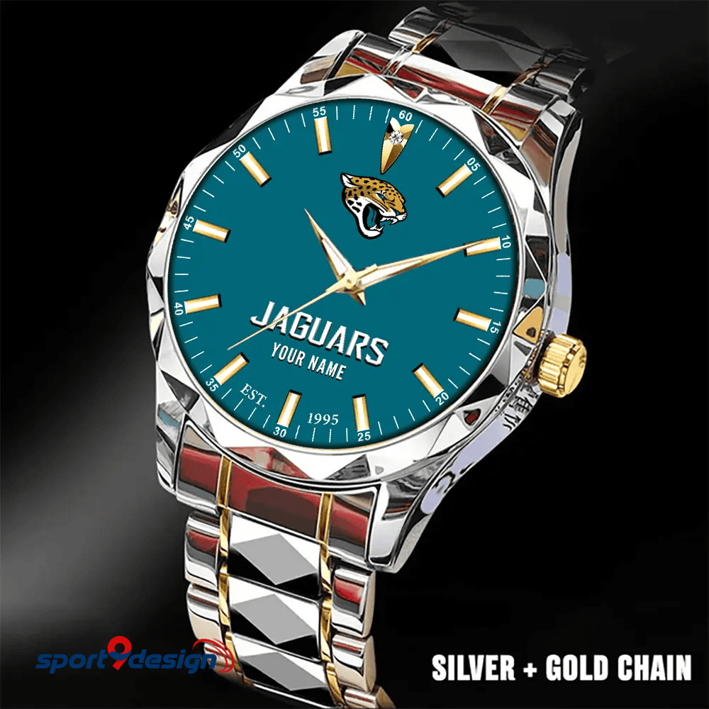 Jacksonville Jaguars Luxury Diamond Men Watch Trending 2025