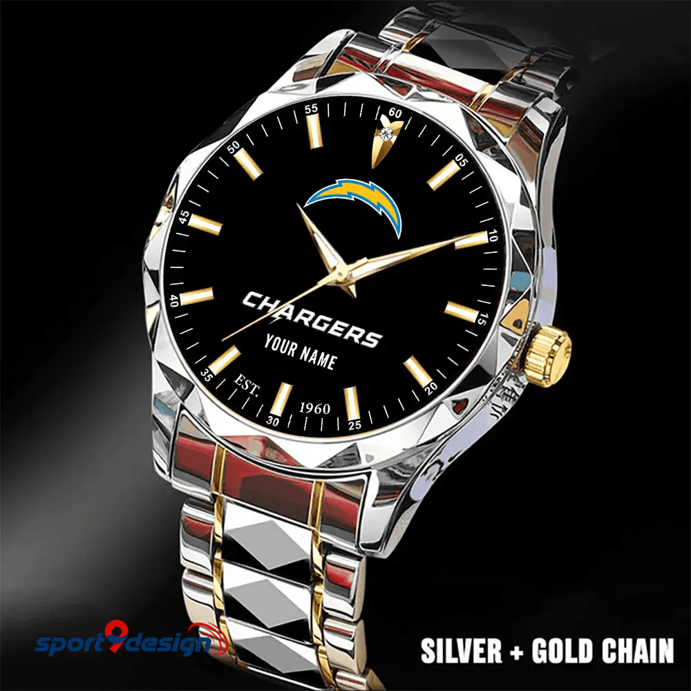 Los Angeles Chargers Luxury Diamond Men Watch Trending 2025