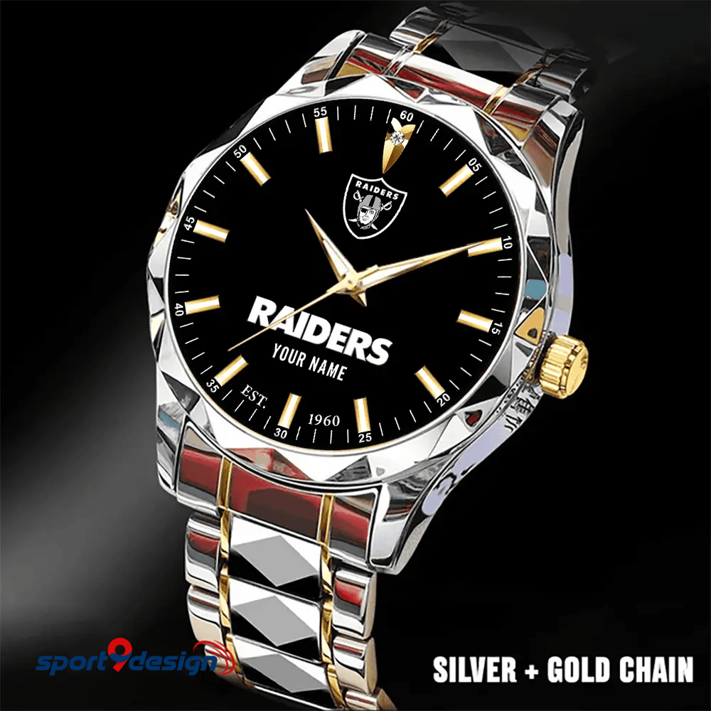 Las Vegas Raiders Luxury Diamond Men Watch Trending 2025