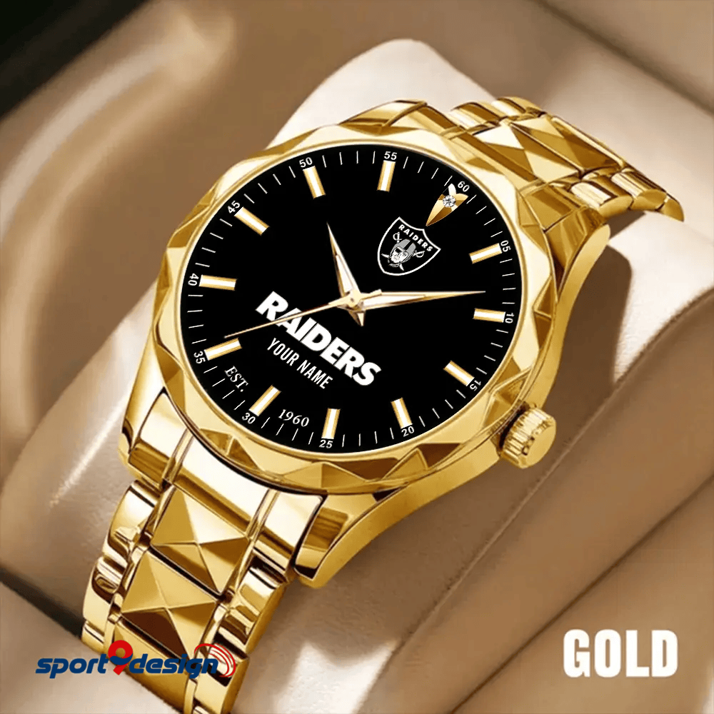 Las Vegas Raiders Luxury Diamond Men Watch Trending 2025
