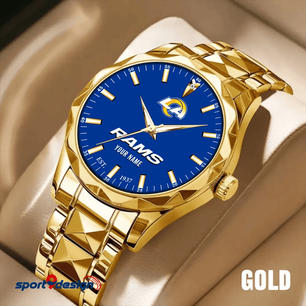 Los Angeles Rams Luxury Diamond Men Watch Trending 2025