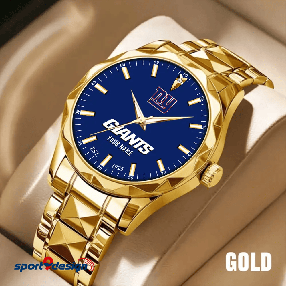 New York Giants Luxury Diamond Men Watch Trending 2025