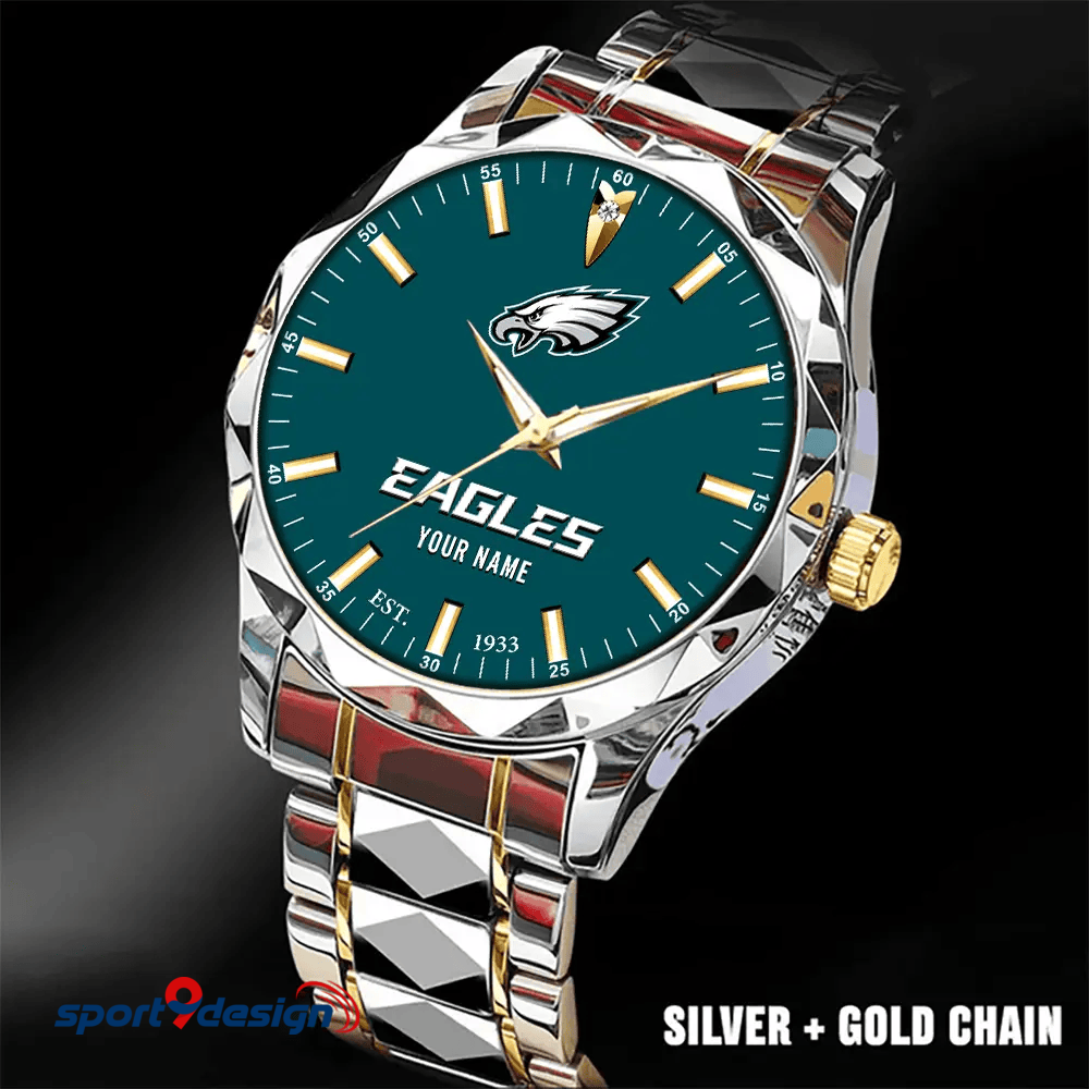 Philadelphia Eagles Luxury Diamond Men Watch Trending 2025