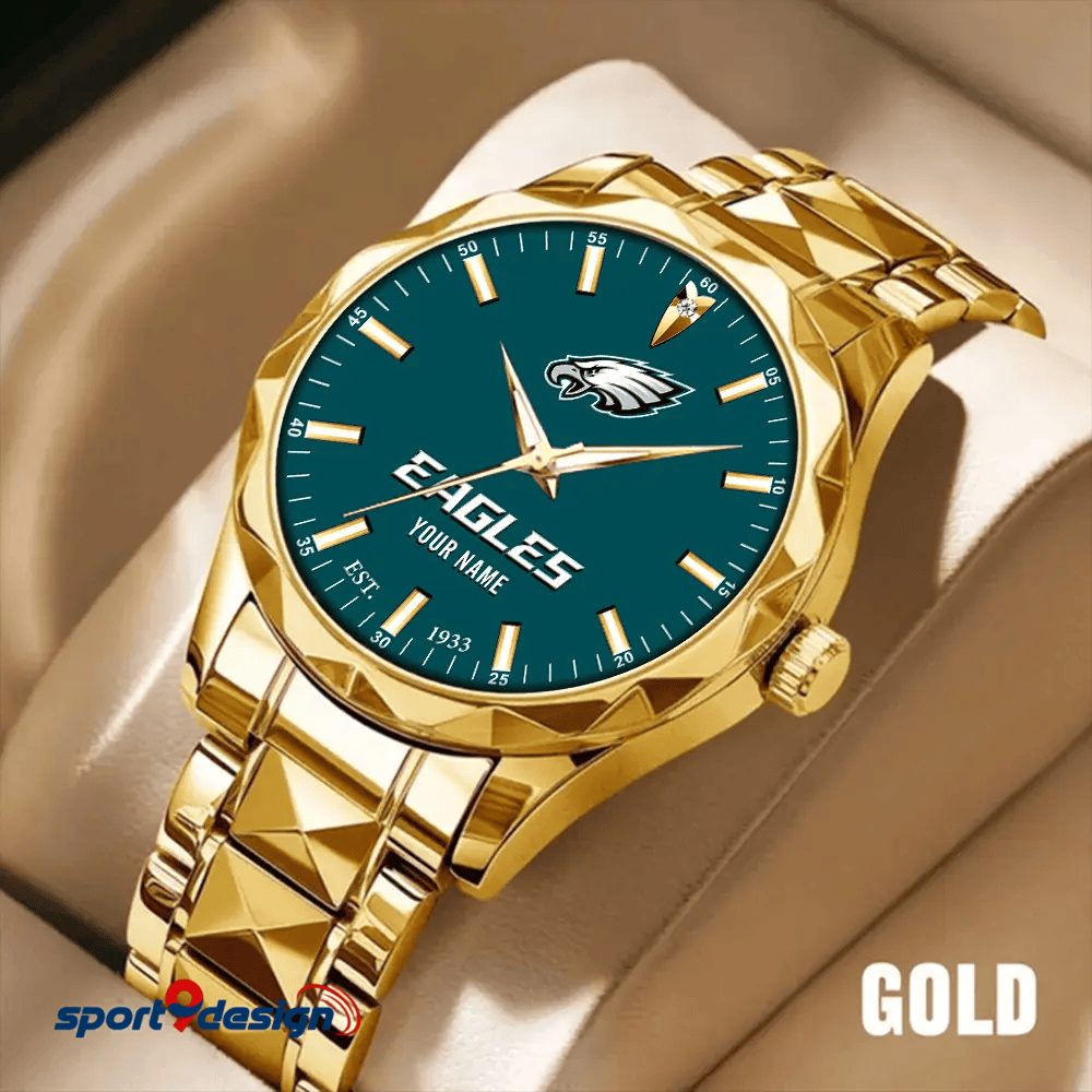 Philadelphia Eagles Luxury Diamond Men Watch Trending 2025