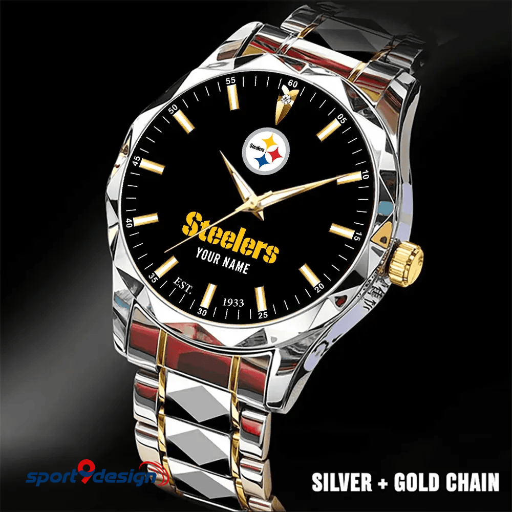 Pittsburgh Steelers Luxury Diamond Men Watch Trending 2025