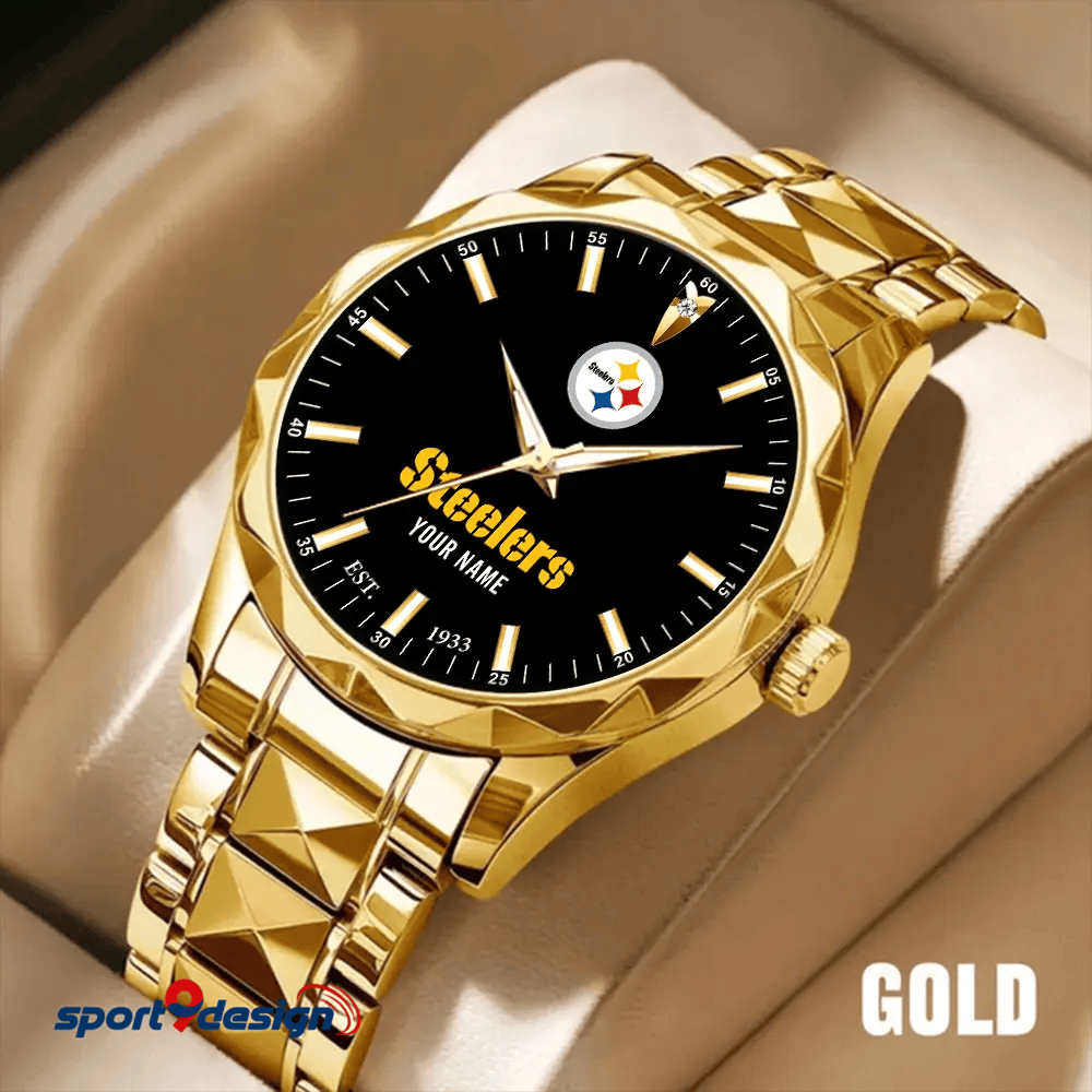 Pittsburgh Steelers Luxury Diamond Men Watch Trending 2025