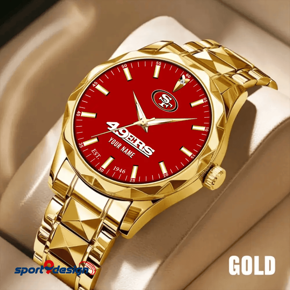 San Francisco 49ers Luxury Diamond Men Watch Trending 2025