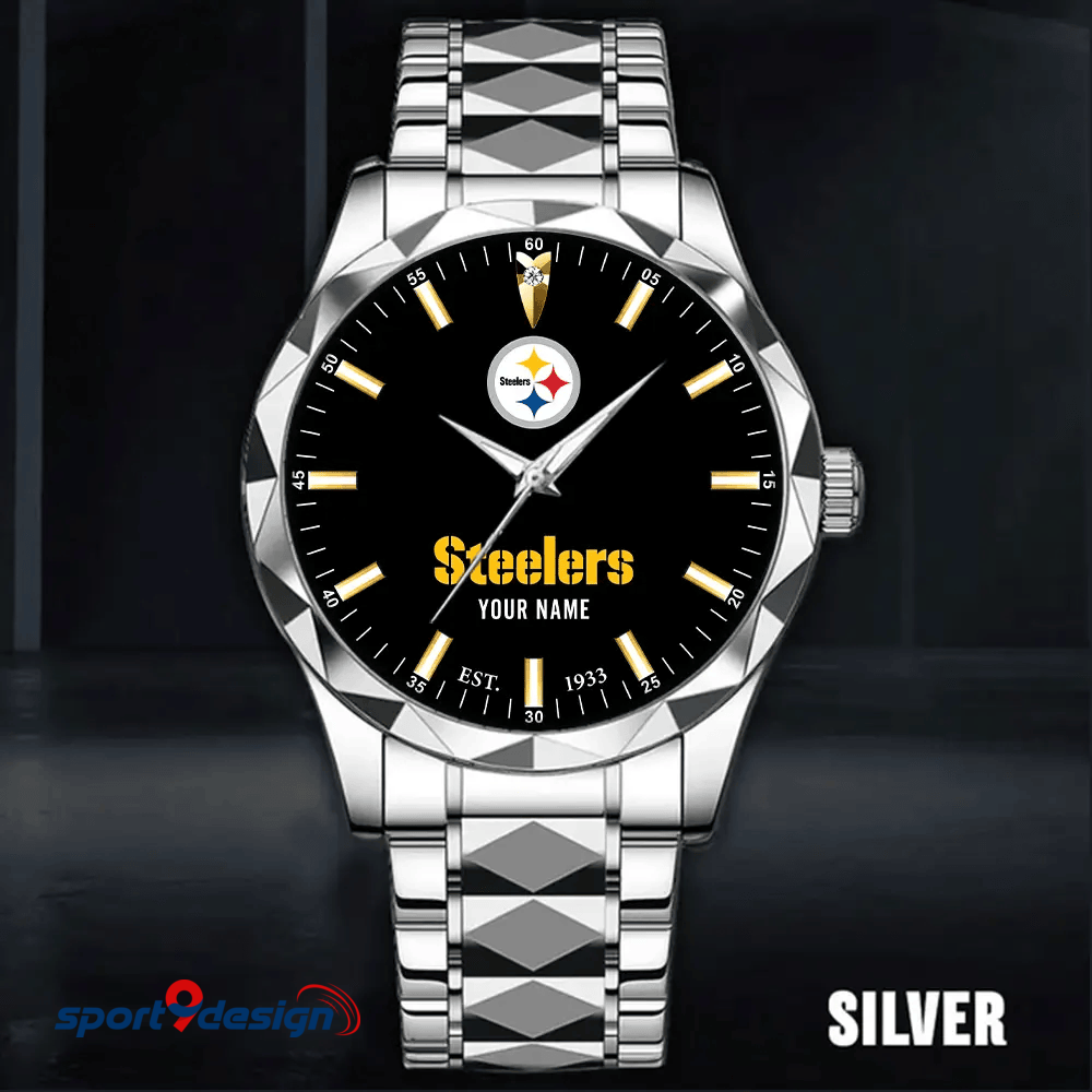 Pittsburgh Steelers Luxury Diamond Men Watch Trending 2025