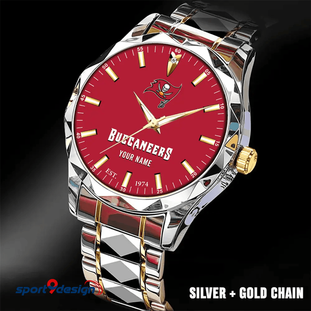 Tampa Bay Buccaneers Luxury Diamond Men Watch Trending 2025