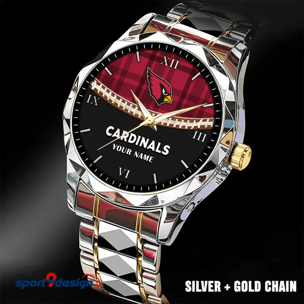 Arizona Cardinals Luxury Diamond Men Watch Trending 2025