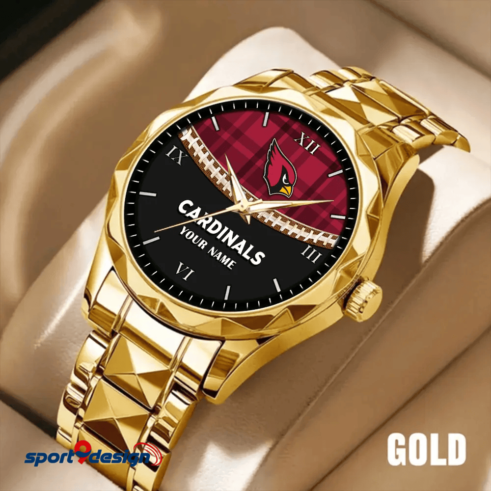 Arizona Cardinals Luxury Diamond Men Watch Trending 2025