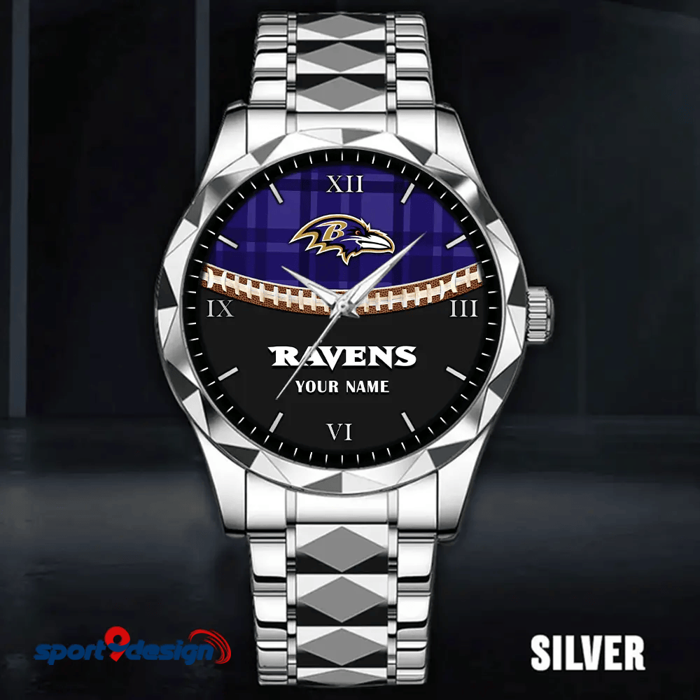 Baltimore Ravens Luxury Diamond Men Watch Trending 2025