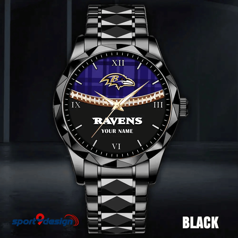Baltimore Ravens Luxury Diamond Men Watch Trending 2025