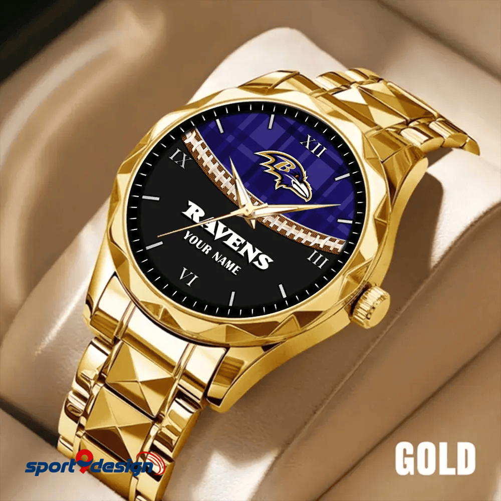 Baltimore Ravens Luxury Diamond Men Watch Trending 2025