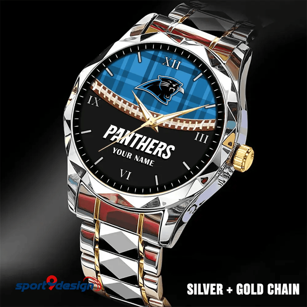 Carolina Panthers Luxury Diamond Men Watch Trending 2025