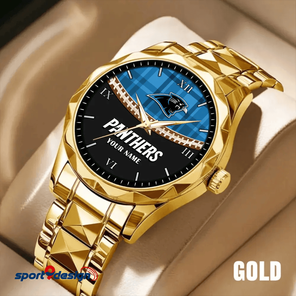 Carolina Panthers Luxury Diamond Men Watch Trending 2025