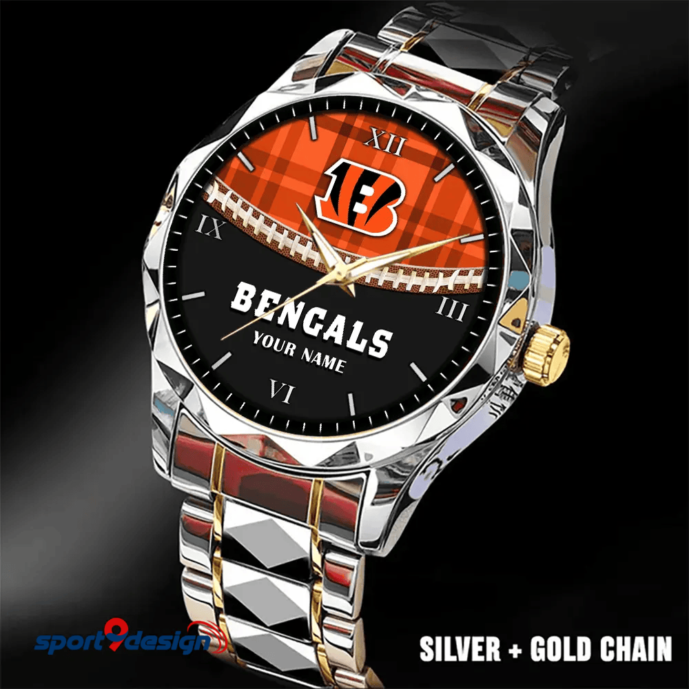 Cincinnati Bengals Luxury Diamond Men Watch Trending 2025