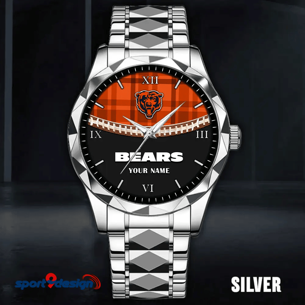 Chicago Bears Luxury Diamond Men Watch Trending 2025