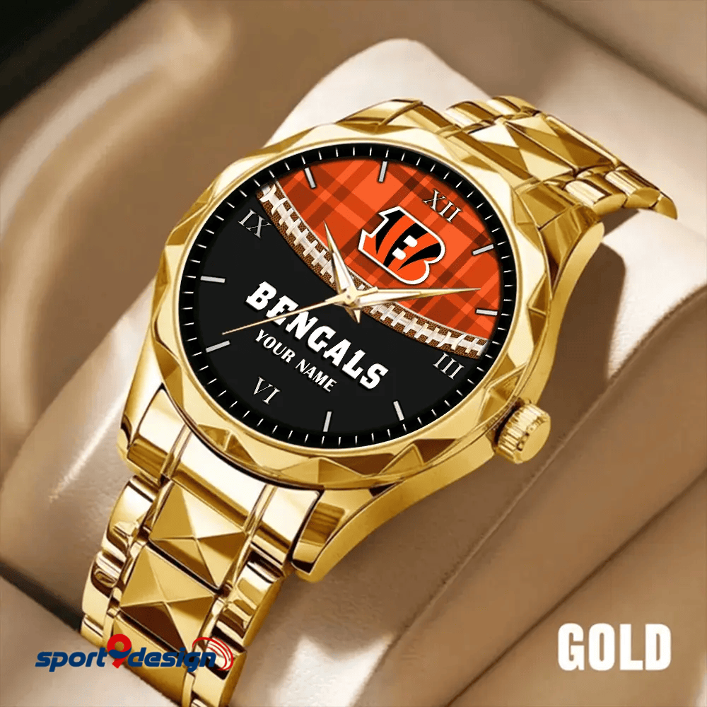Cincinnati Bengals Luxury Diamond Men Watch Trending 2025