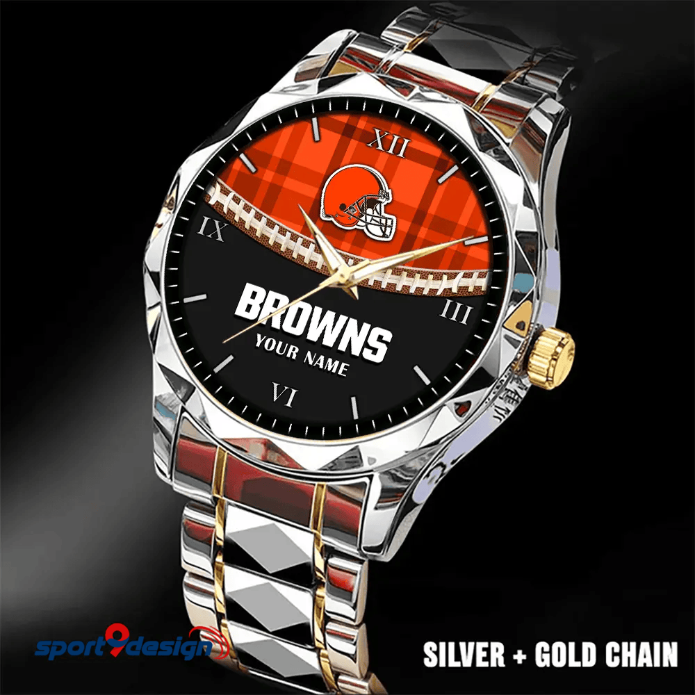 Cleveland Browns Luxury Diamond Men Watch Trending 2025