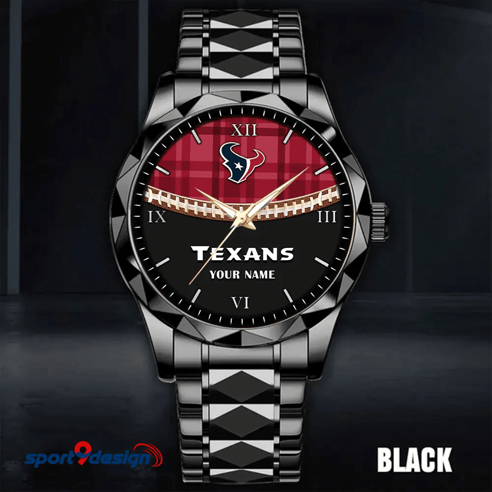 Houston Texans Luxury Diamond Men Watch Trending 2025