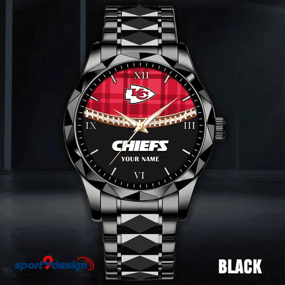 Kansas City Chiefs Luxury Diamond Men Watch Trending 2025