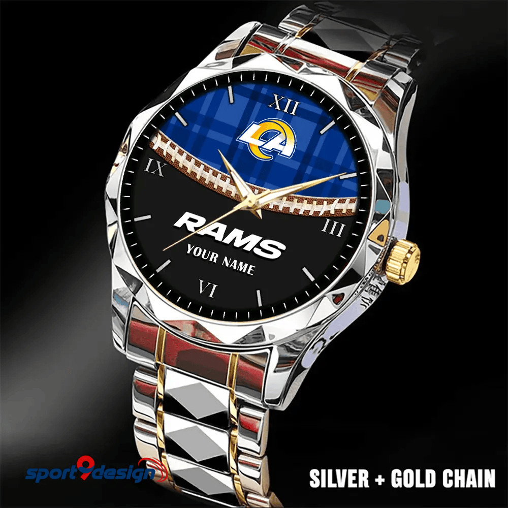 Los Angeles Rams Luxury Diamond Men Watch Trending 2025