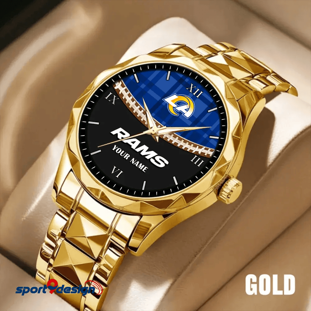 Los Angeles Rams Luxury Diamond Men Watch Trending 2025