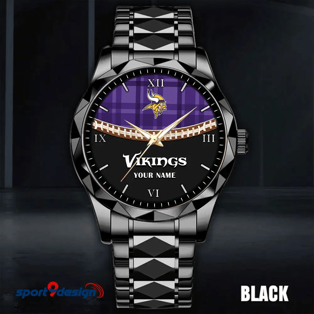 Minnesota Vikings Luxury Diamond Men Watch Trending 2025