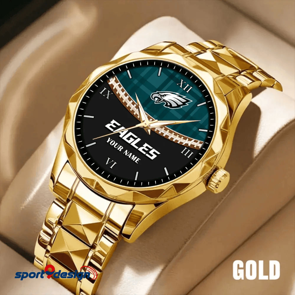 Philadelphia Eagles Luxury Diamond Men Watch Trending 2025