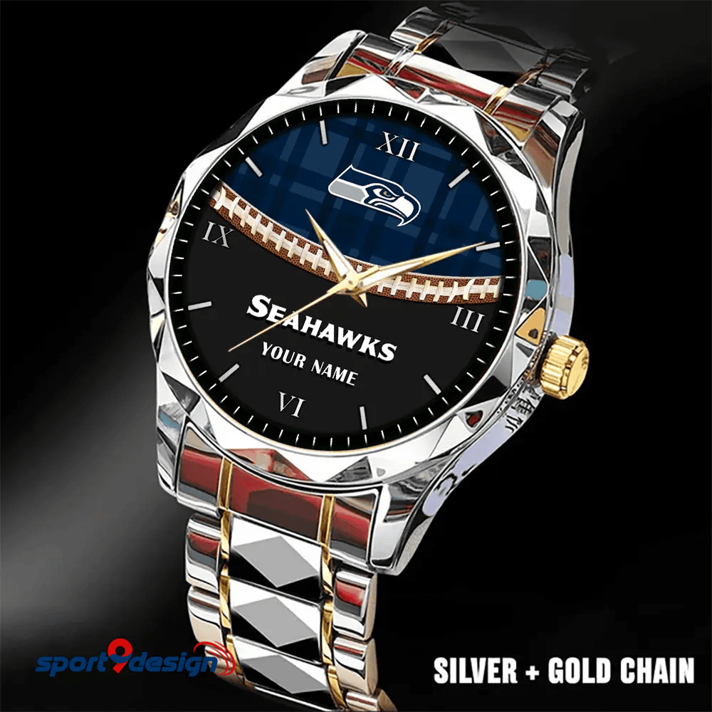 Seattle Seahawks Luxury Diamond Men Watch Trending 2025