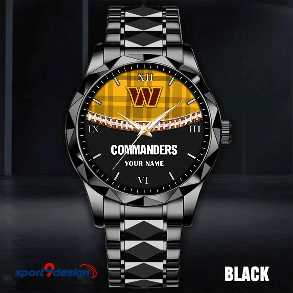 Washington Commanders Luxury Diamond Men Watch Trending 2025
