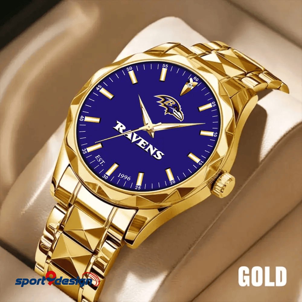 Baltimore Ravens Luxury Diamond Men Watch Trending 2025