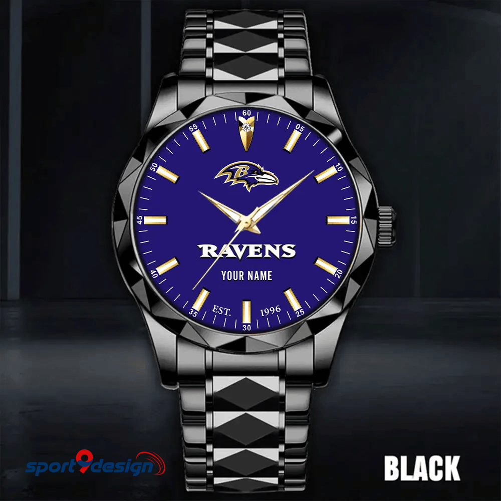 Baltimore Ravens Luxury Diamond Men Watch Trending 2025
