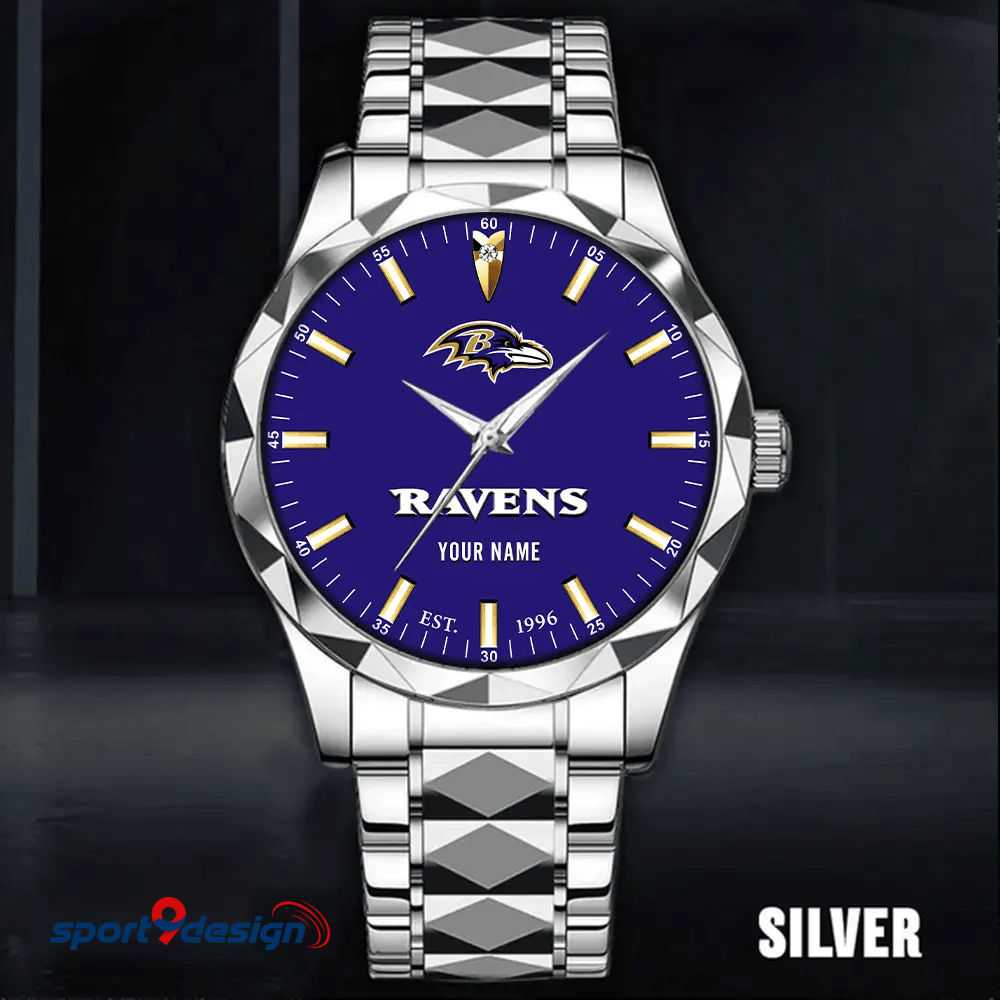 Baltimore Ravens Luxury Diamond Men Watch Trending 2025