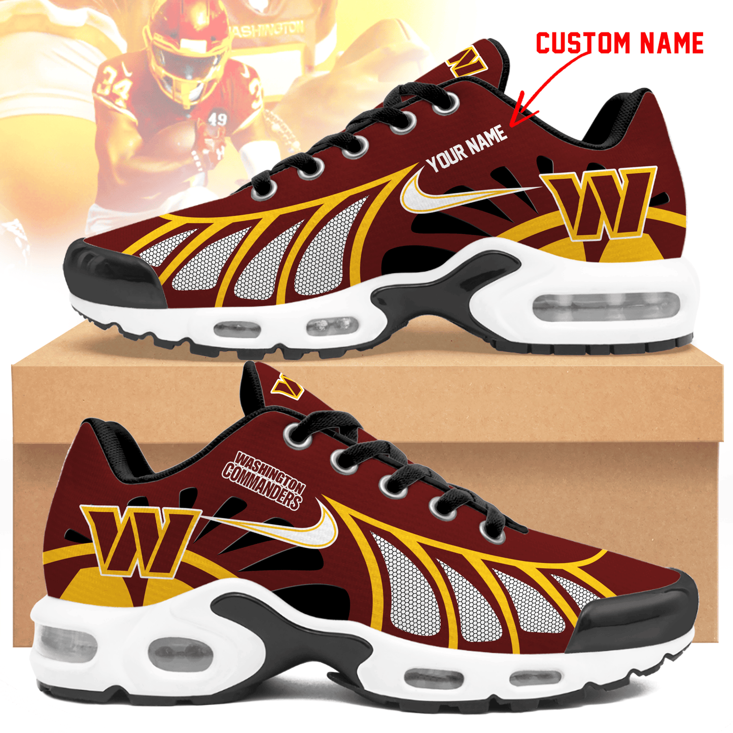 Washington Commanders | Personalized Air Max Shoes Limited Edition TD 050625