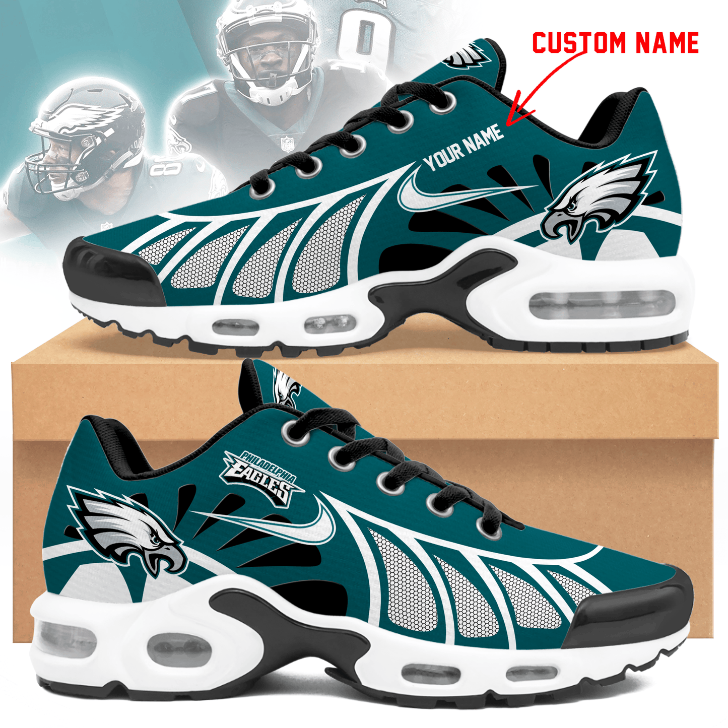 Philadelphia Eagles | Personalized Air Max Shoes Limited Edition TD 050625