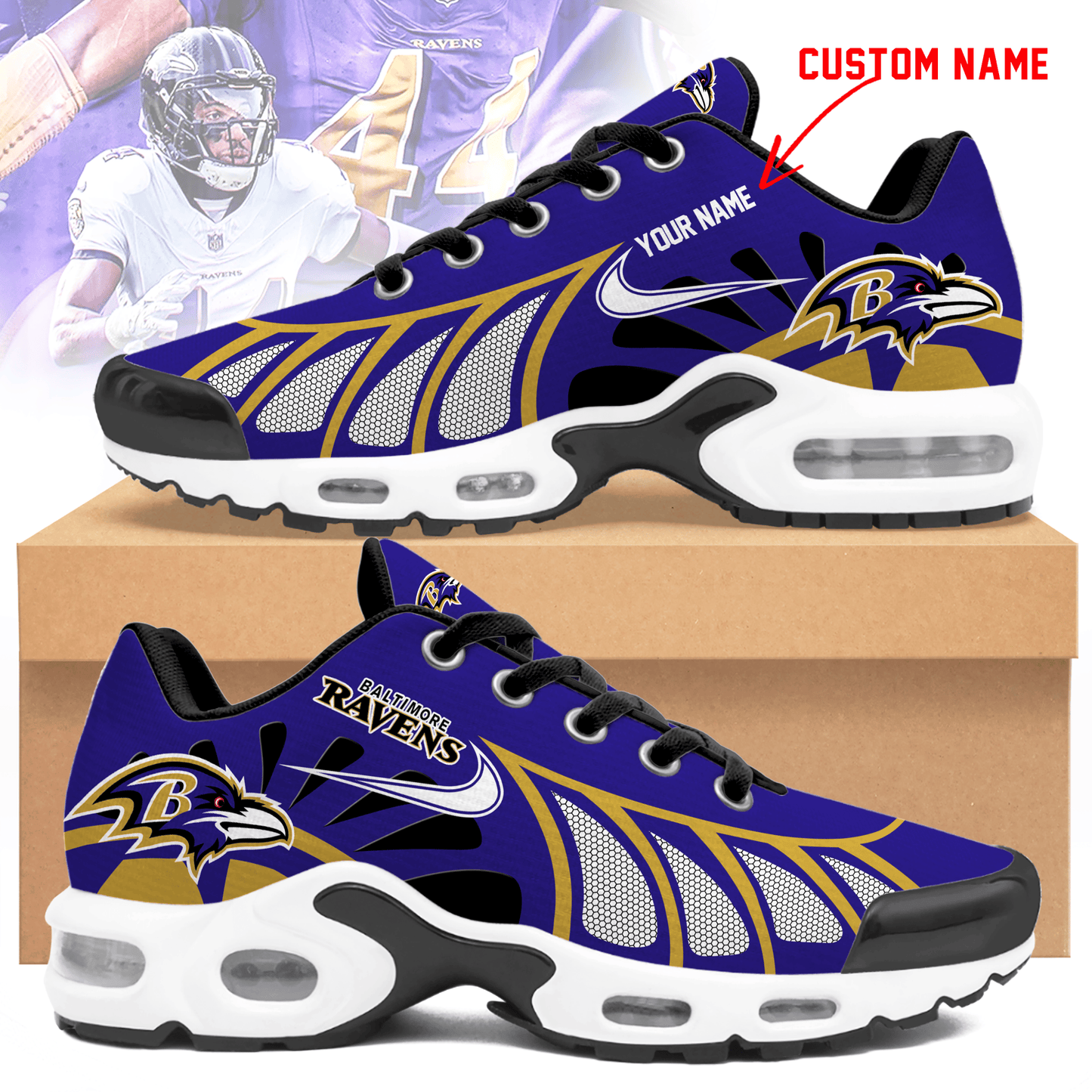 Baltimore Ravens | Personalized Air Max Shoes Limited Edition TD 050625