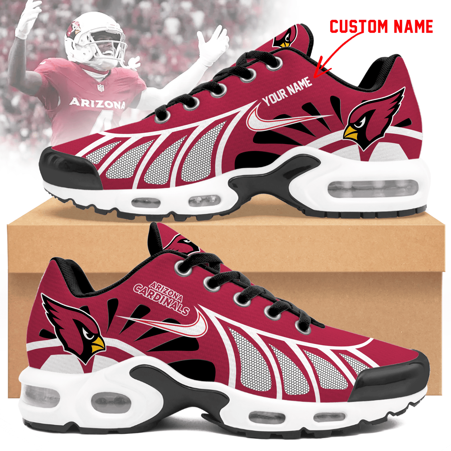 Arizona Cardinals | Personalized Air Max Shoes Limited Edition TD 050625