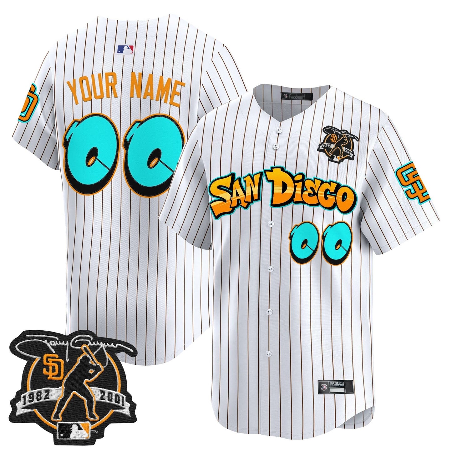 San Diego Padres 'Graffiti Barrio Edition' Vapor Premier Limited Custom Jersey - All Stitched
