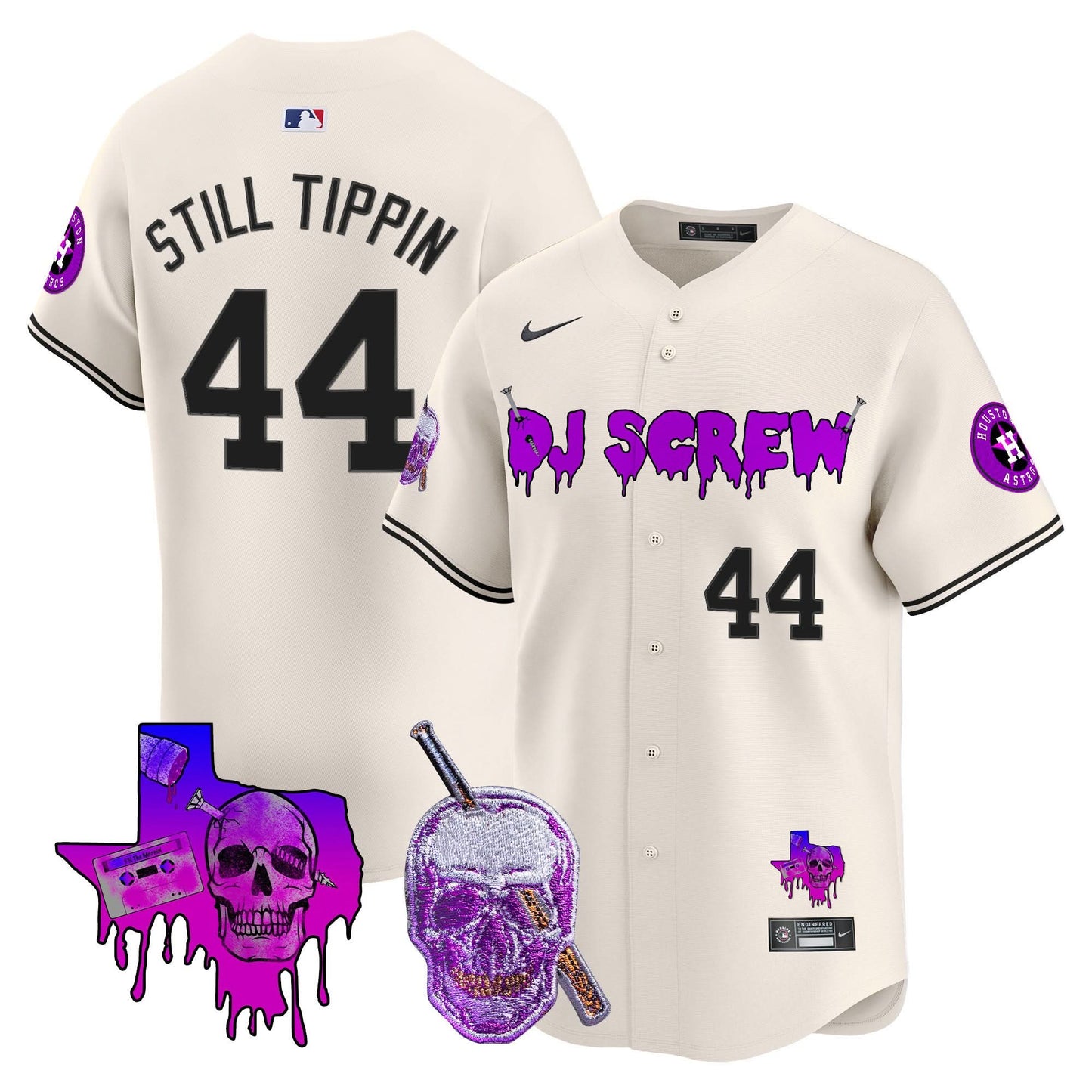 Men's Astros DJ Screw Vapor Premier Limited Jersey - All Stitched