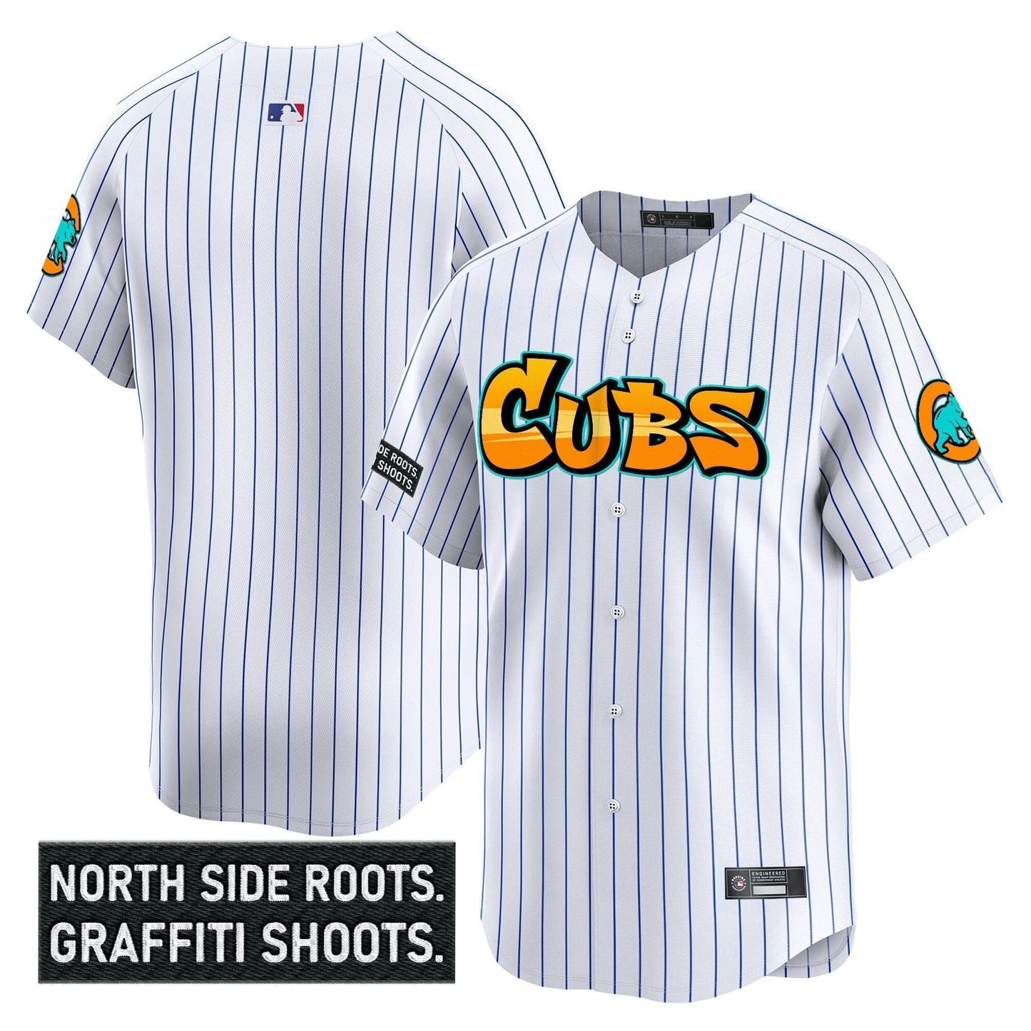 Men's Chicago Cubs 'Graffiti North Side Edition' Vapor Premier Limited Jersey - All Stitched