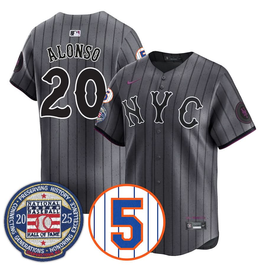 NYM Number Retirement & Hall of Fame Gold Jersey - All Stitched