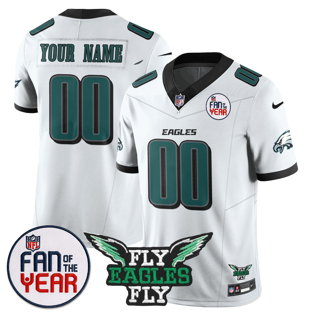 Custom PE "Fan Of The Year" Jersey - All Stitched