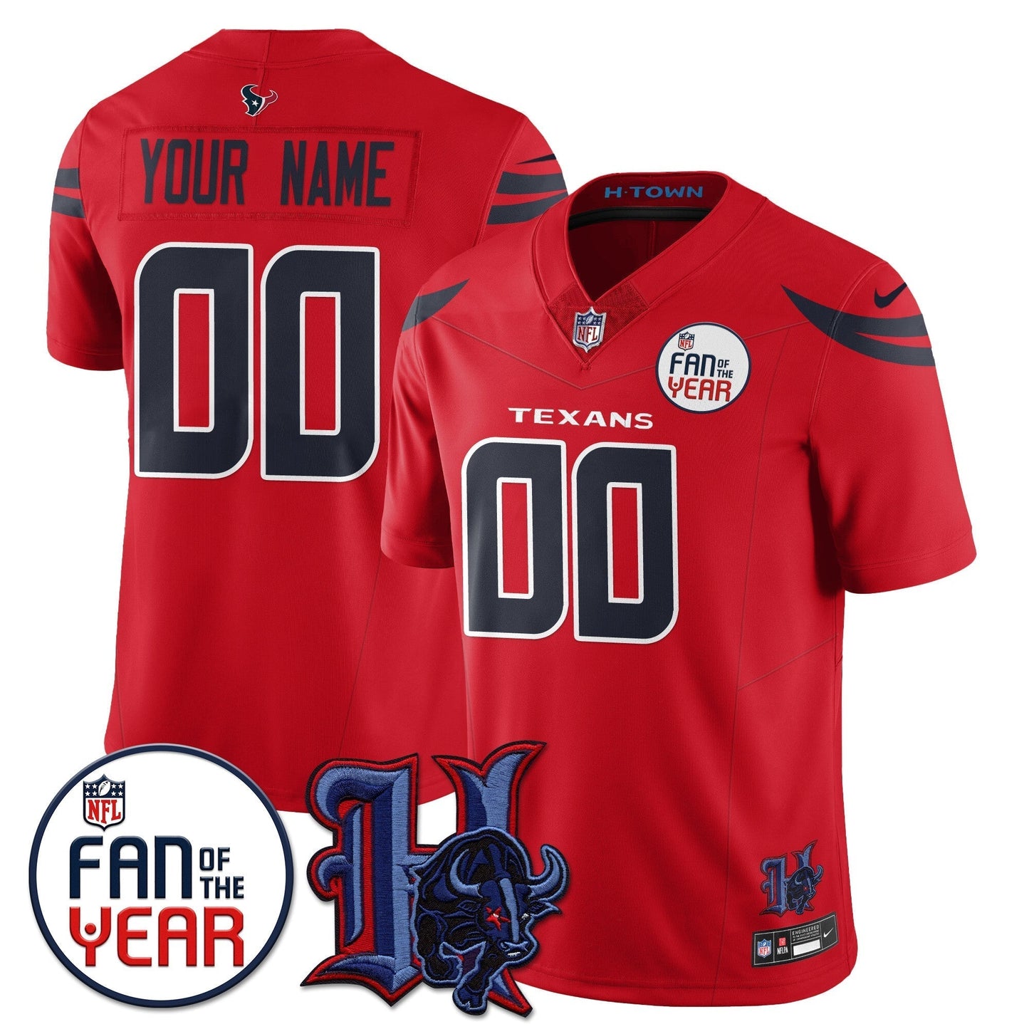 Custom HT "Fan Of The Year" Jersey - All Stitched