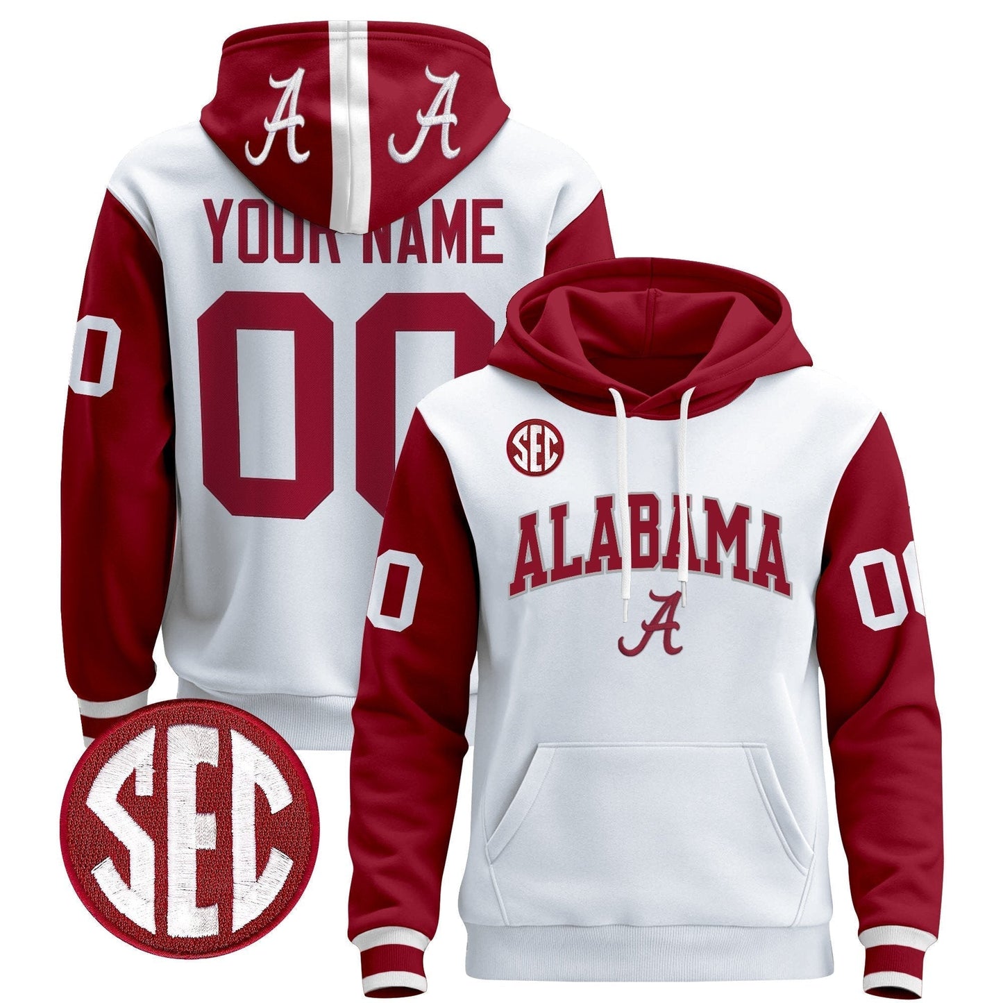 Alabama Crimson 2025 Premium Custom Pullover Hoodie V2
