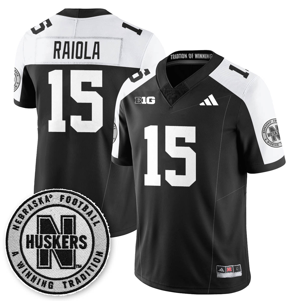 Nebraska Football 2025 "Blackout" Jersey - All Stitched