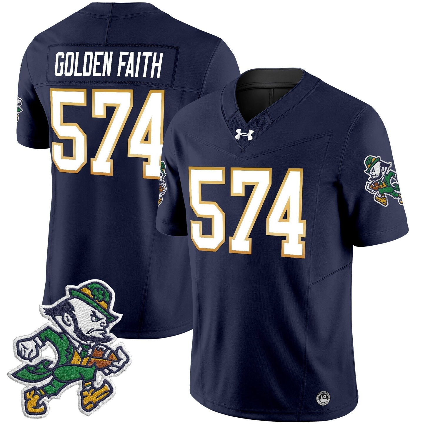 Men's Notre Dame Fighting Irish 2025 'Gridiron Leprechaun Edition' Vapor Limited Jersey ��� All Stitched