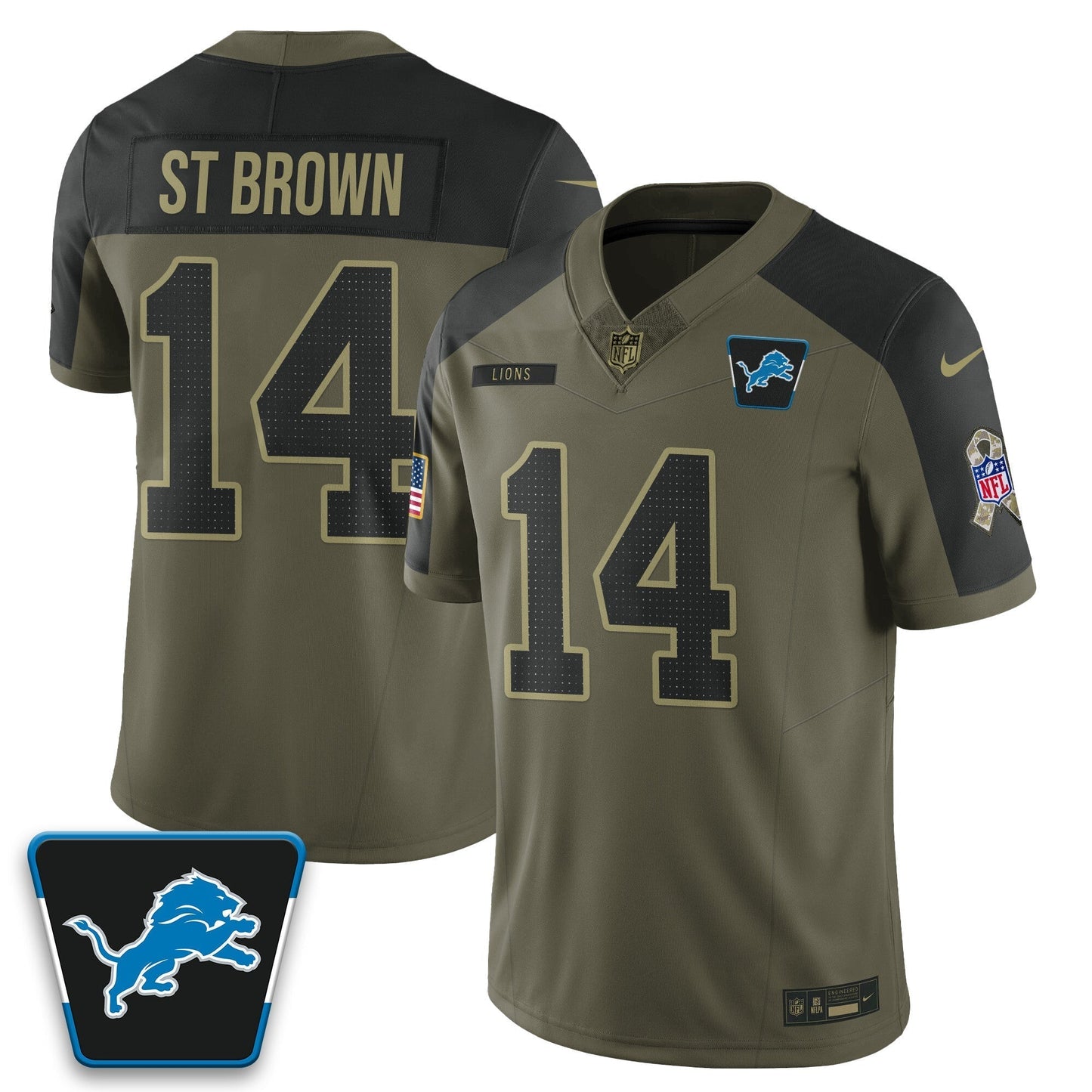 DET 2025 Salute to Service Limited Jersey - All Stitched